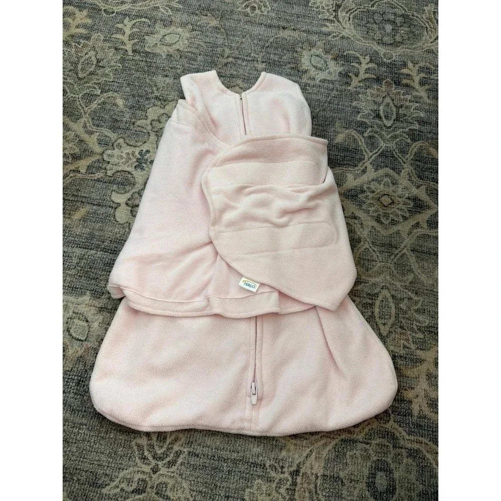 Halo Sleepsack Swaddle Fleece Pink Newborn